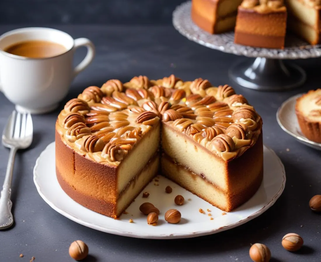 Cake marbré à la noisette
