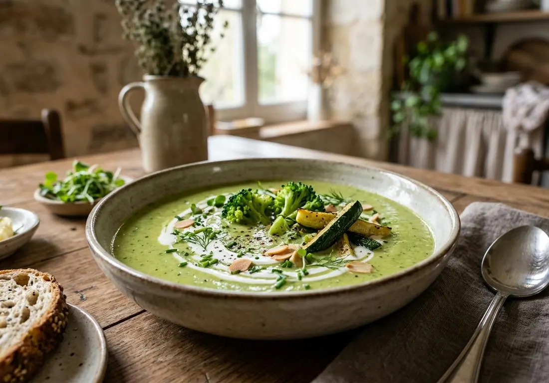 Velouté Onctueux de Brocoli, Courgette et Pomme de Terre