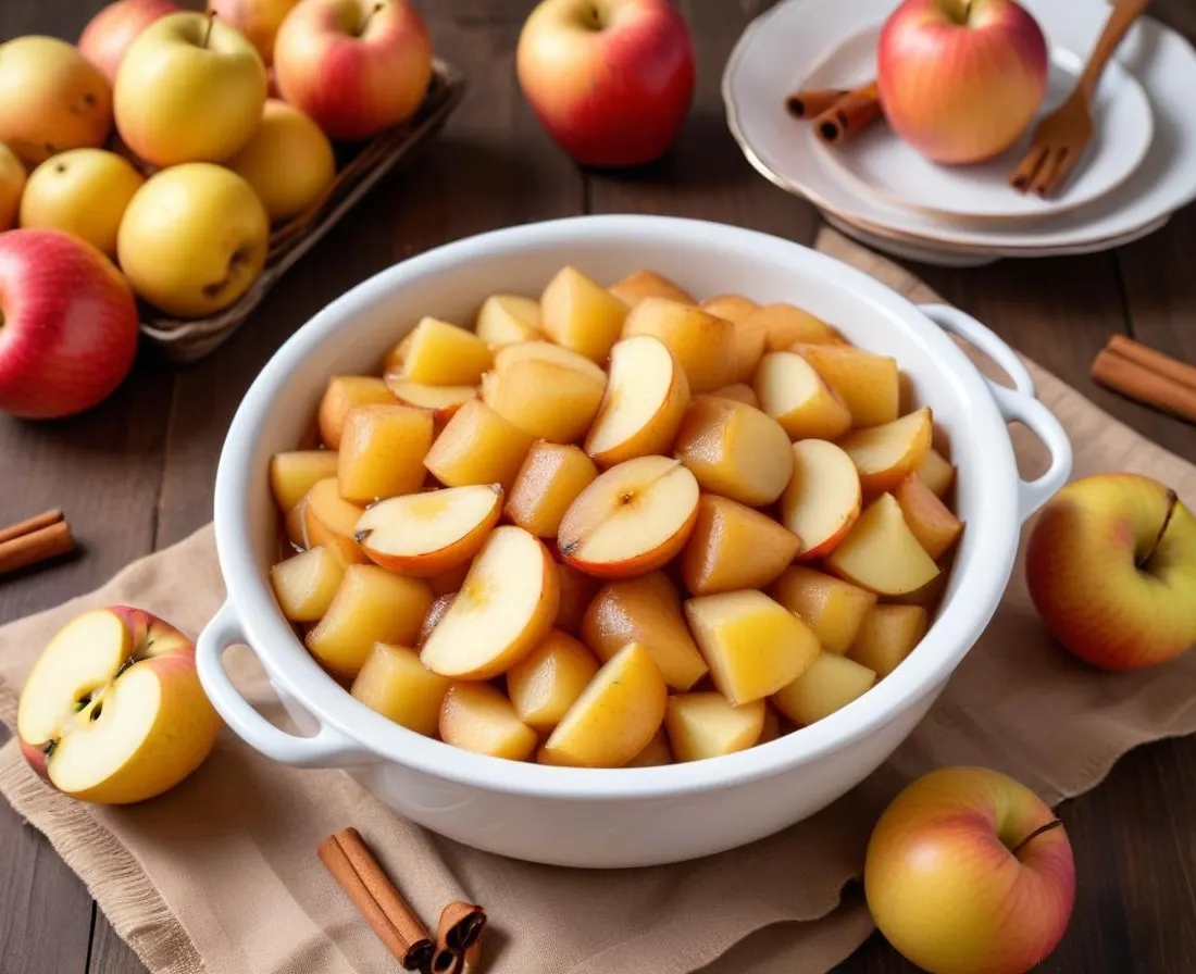 Compotée de Pommes et Poires à la Cannelle