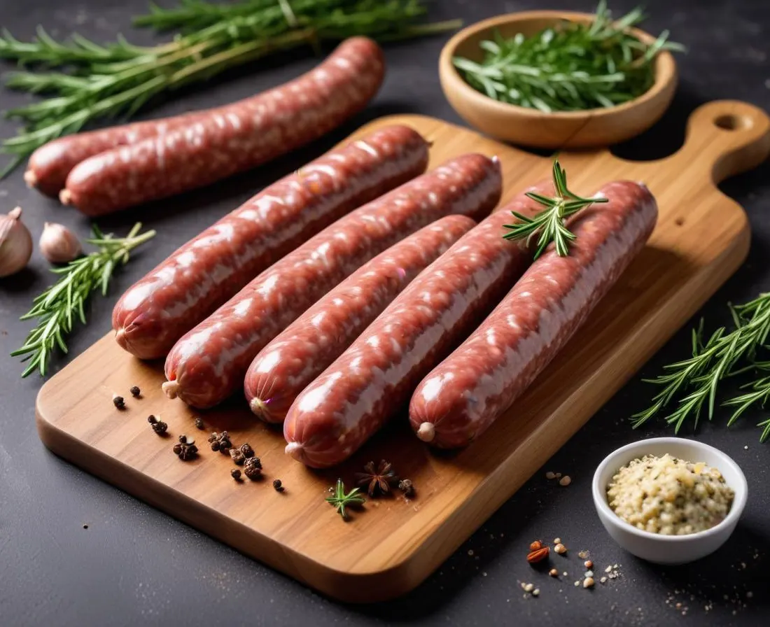 Saucisses maison aux herbes et épices