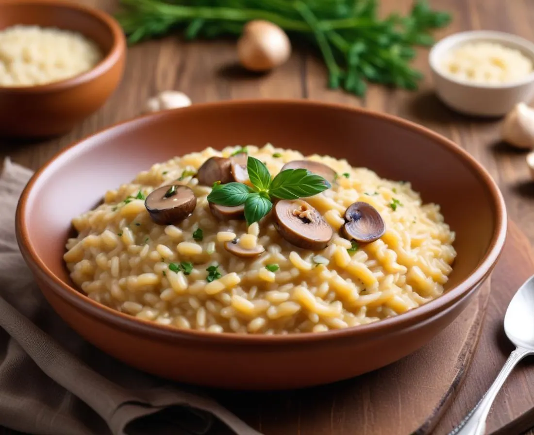 Risotto Crémeux aux Champignons